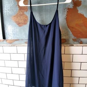 Light, wispy navy dress